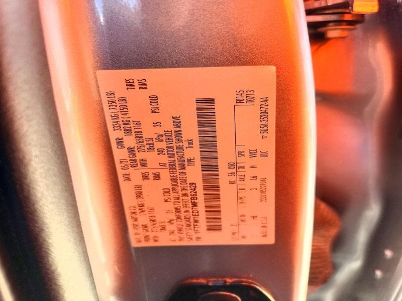 2021 FORD F150 SUPERCREW 12