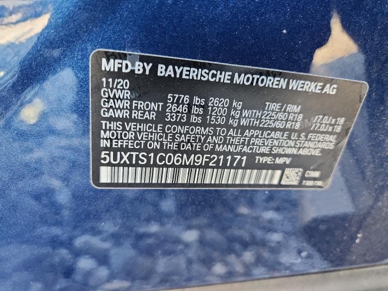 2021 BMW X3 XDRIVE30E 13
