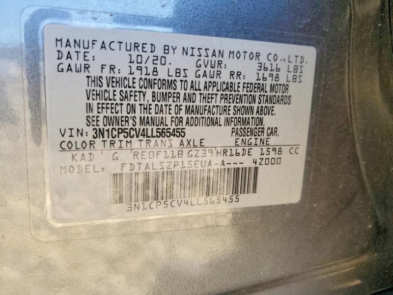 2020 NISSAN KICKS SV 12