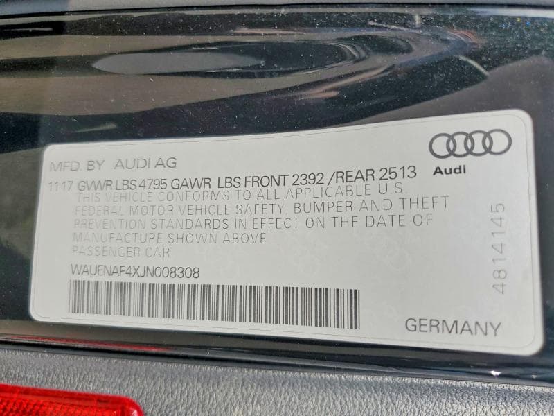 2018 AUDI A4 PREMIUM PLUS 12