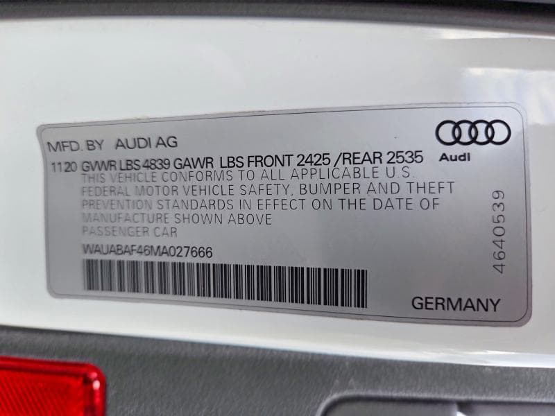 2021 AUDI A4 PREMIUM 40 12