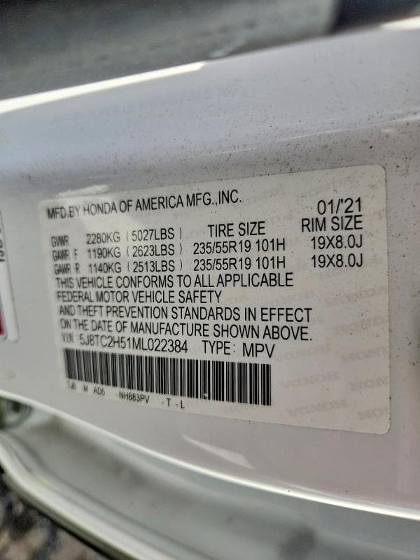 2021 ACURA RDX TECHNOLOGY 12