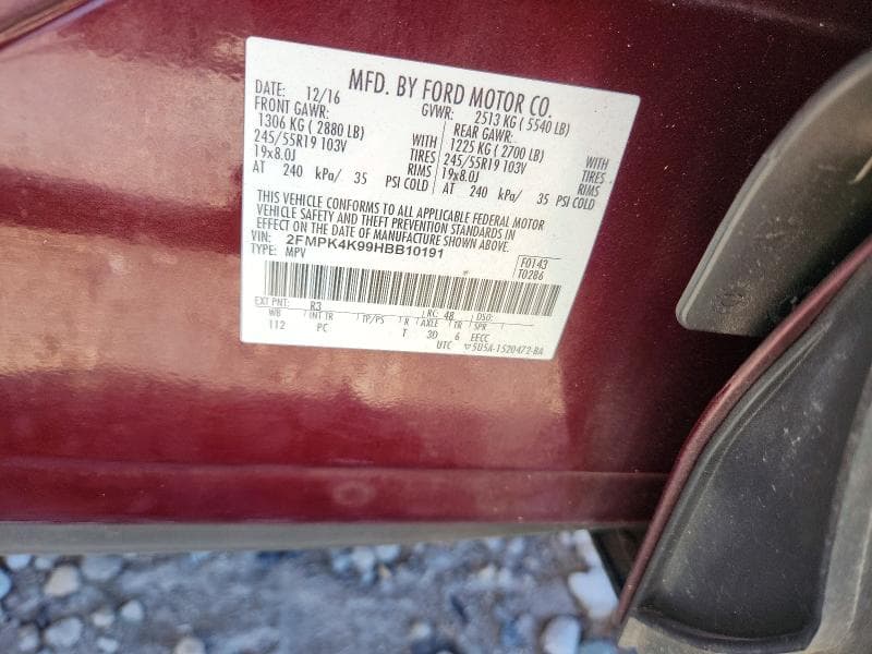 2017 FORD EDGE TITANIUM 13