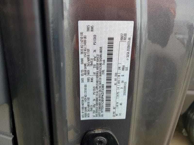 2023 FORD F150 SUPER CAB 12