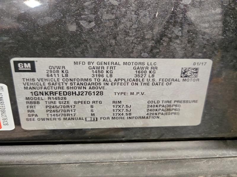 2017 CHEVROLET TRAVERSE LS 13
