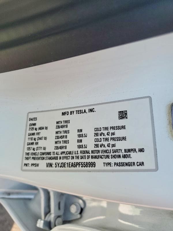 2023 TESLA MODEL 3 13