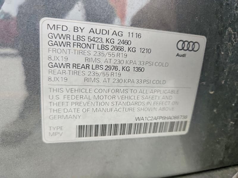 2017 AUDI Q5 PREMIUM 14