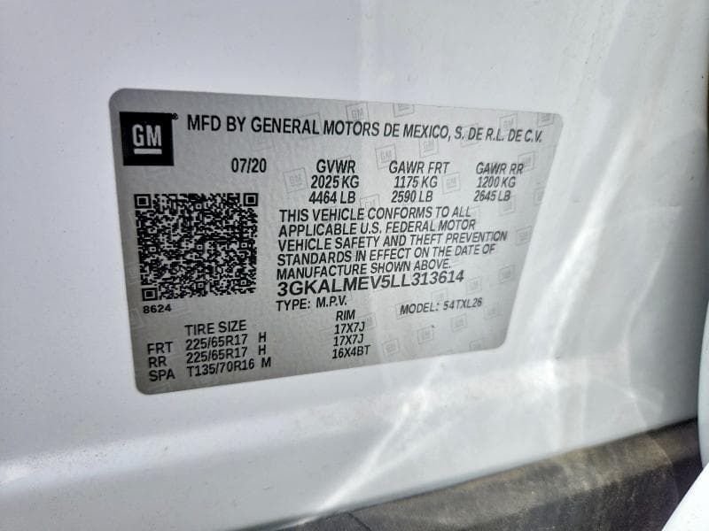 2020 GMC TERRAIN SLE 12