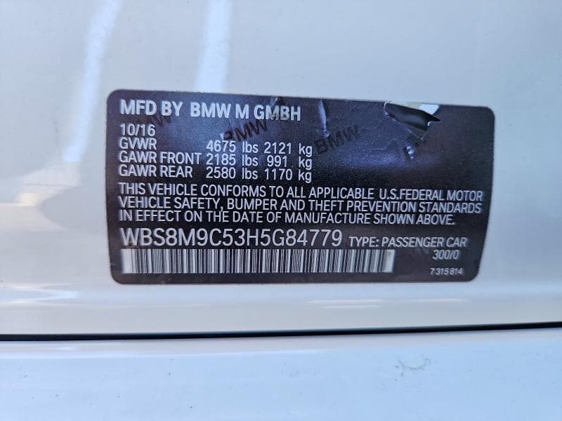 2017 BMW M3 13