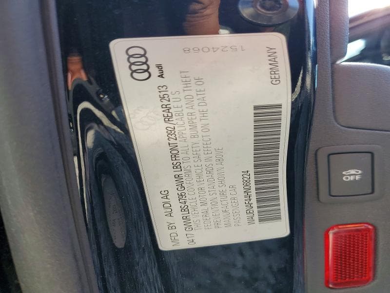 2017 AUDI A4 PREMIUM PLUS 12