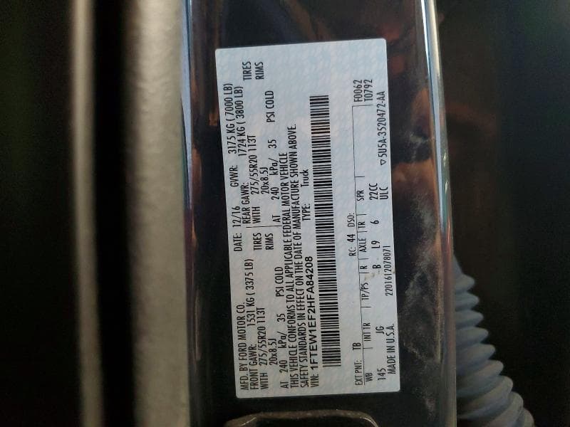 2017 FORD F150 SUPERCREW 13