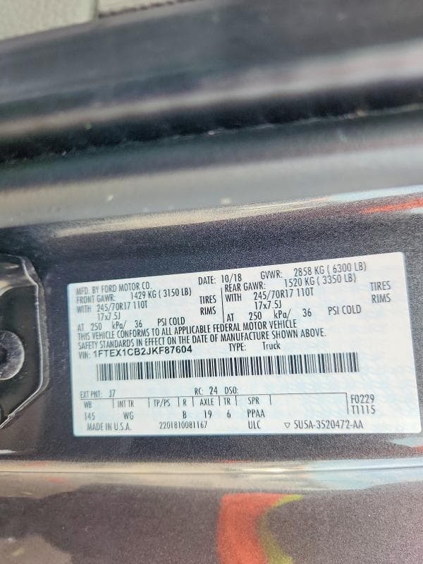 2018 FORD F150 SUPER CAB 12