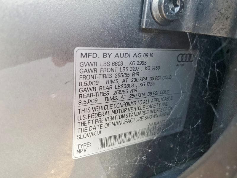 2017 AUDI Q7 PREMIUM PLUS 13
