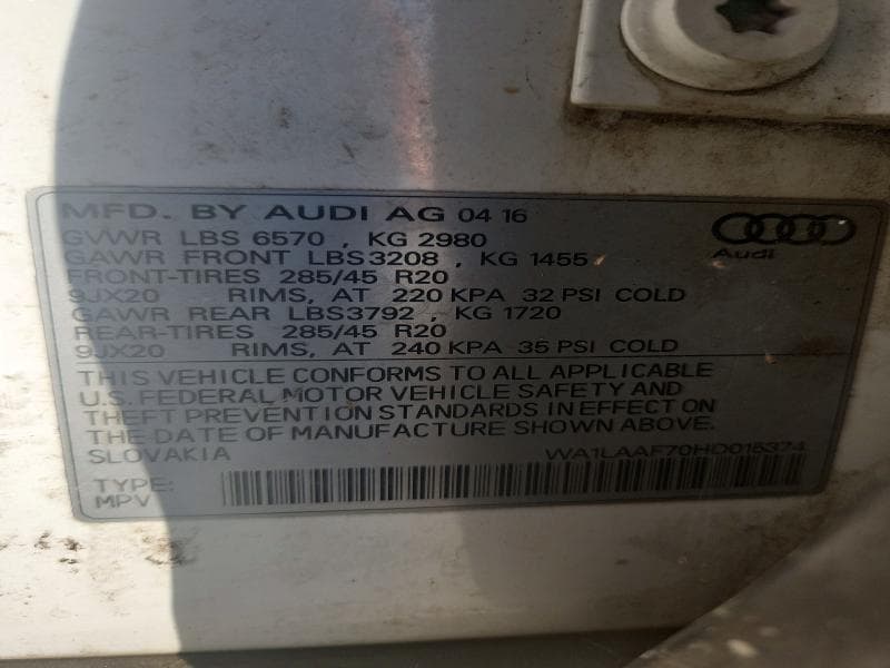 2017 AUDI Q7 PREMIUM PLUS 13