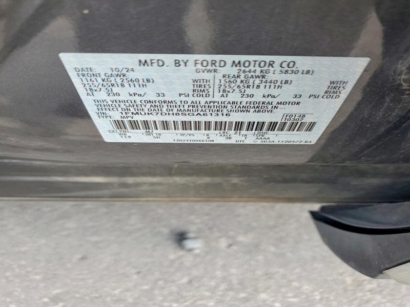 2025 FORD EXPLORER ACTIVE 13