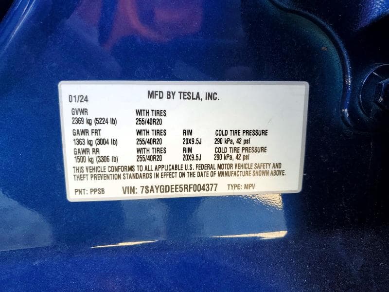 2024 TESLA MODEL Y 12