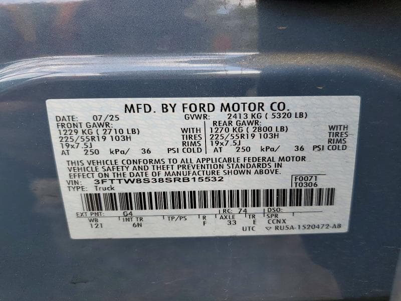 2025 FORD MAVERICK LARIAT 12