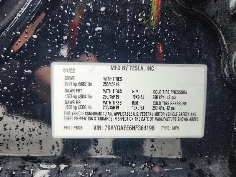 2022 TESLA MODEL Y 13