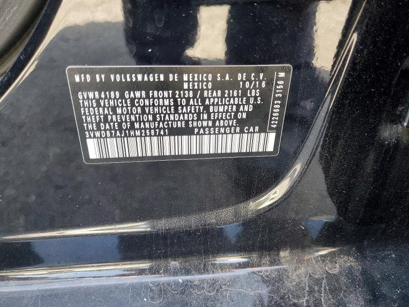 2017 VOLKSWAGEN JETTA SE 12