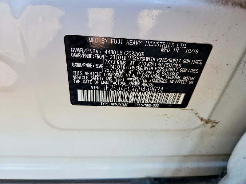 2017 SUBARU FORESTER 2.5I PREMIUM 14