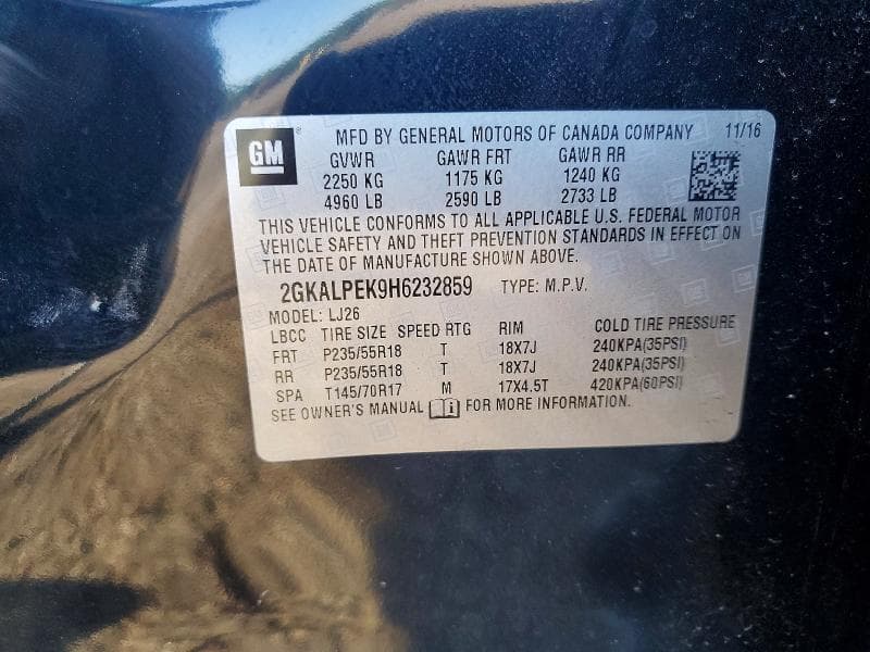2017 GMC TERRAIN SLT 12