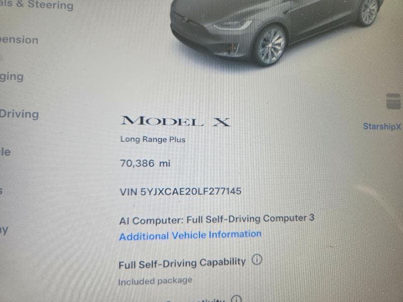2020 TESLA MODEL X 9