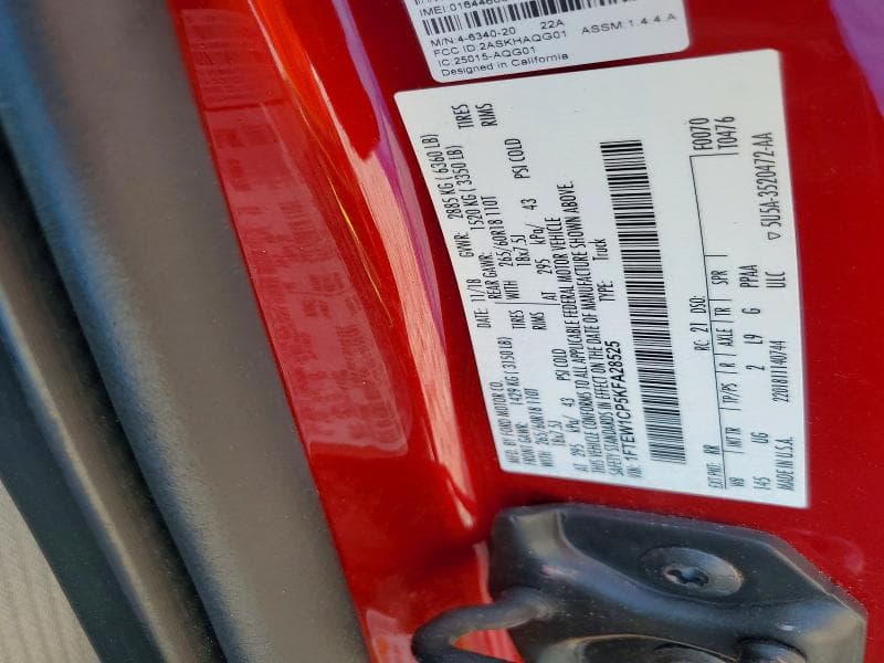 2019 FORD F150 SUPERCREW 12