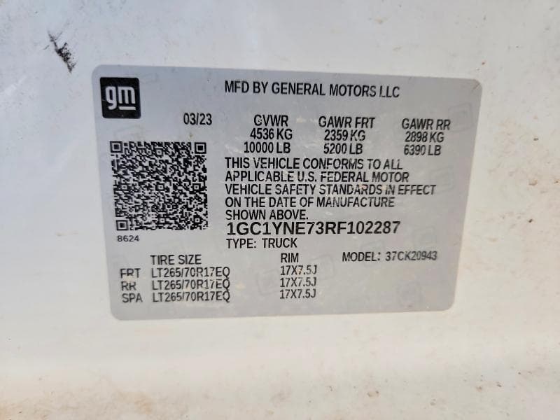 2024 CHEVROLET SILVERADO K2500 HEAVY DUTY LT 12
