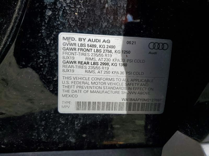2021 AUDI Q5 PREMIUM PLUS 14