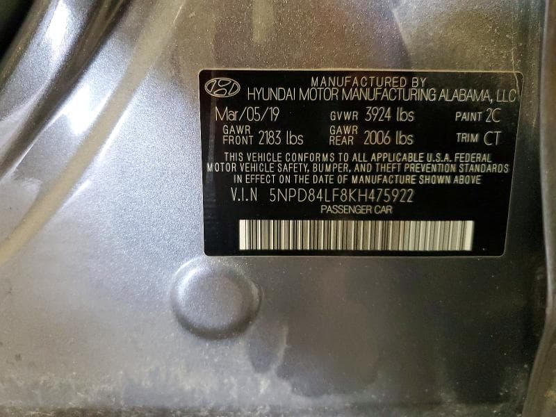 2019 HYUNDAI ELANTRA VALUE EDITION 12