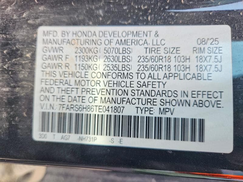 2026 HONDA CR-V SPORT-L 12