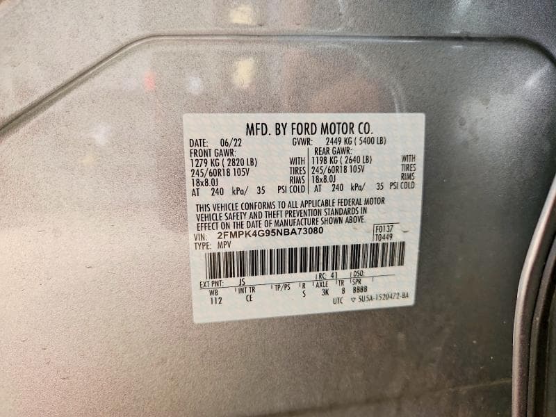 2022 FORD EDGE SE 13