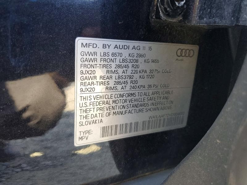 2017 AUDI Q7 PREMIUM PLUS 13