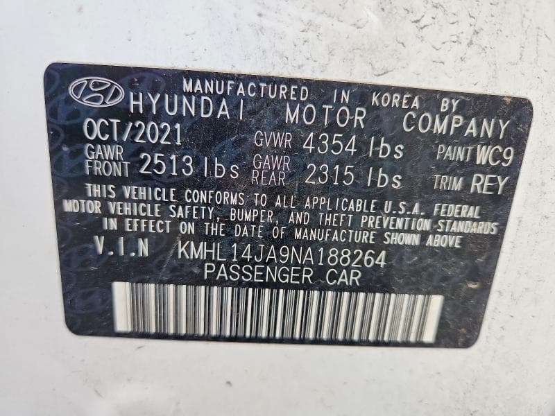 2022 HYUNDAI SONATA SEL 13