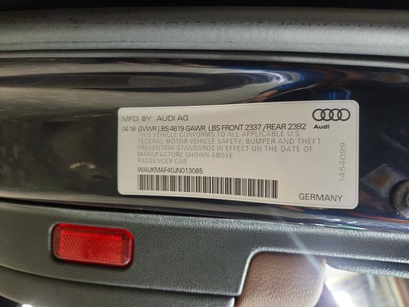2018 AUDI A4 PREMIUM 12