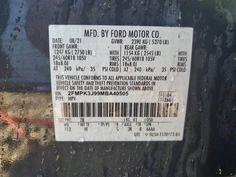 2021 FORD EDGE SEL 13