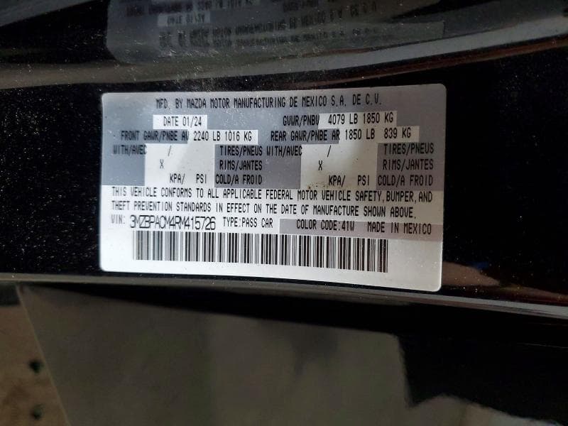 2024 MAZDA 3 PREFERRED 13