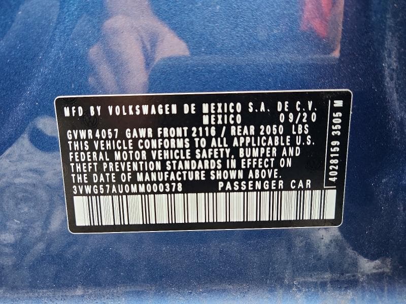 2021 VOLKSWAGEN GOLF 12