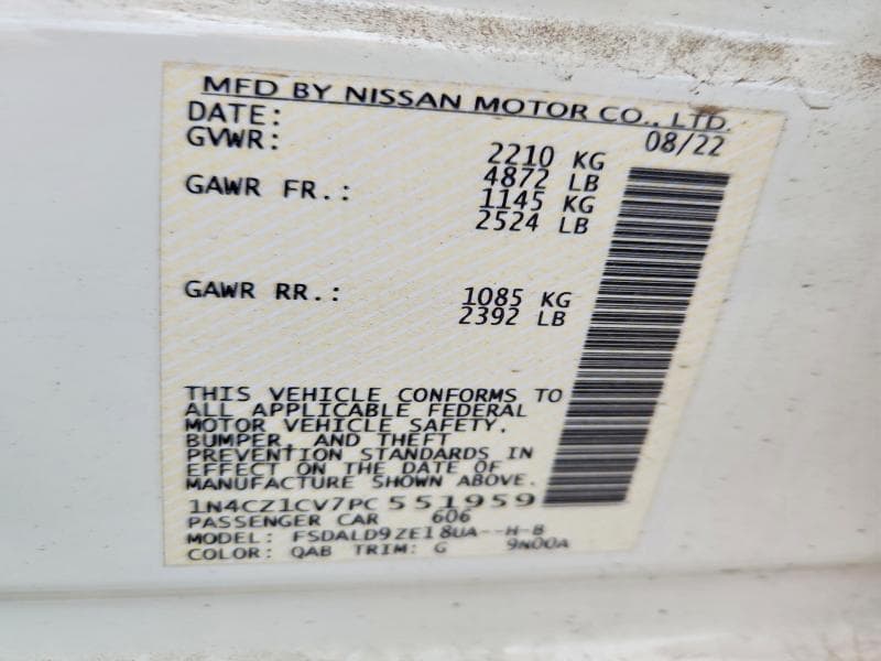 2023 NISSAN LEAF SV PLUS 13
