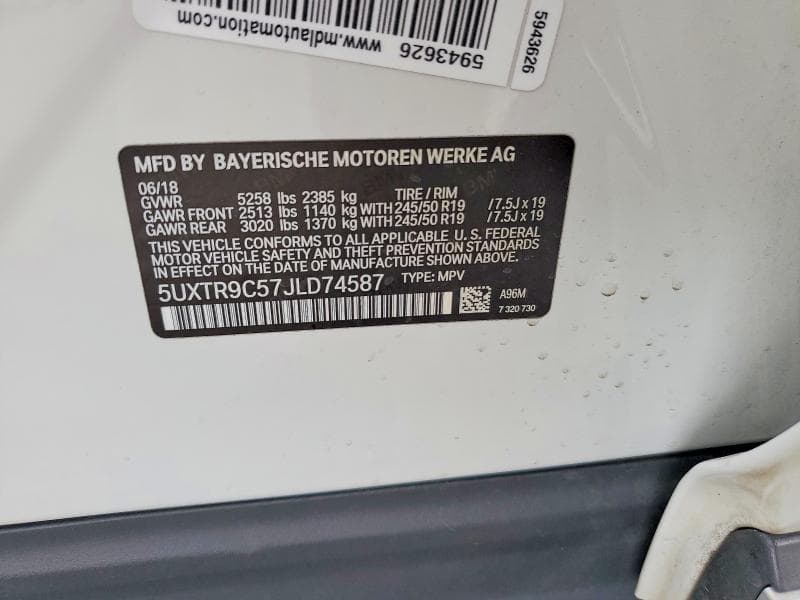 2018 BMW X3 XDRIVE30I 13
