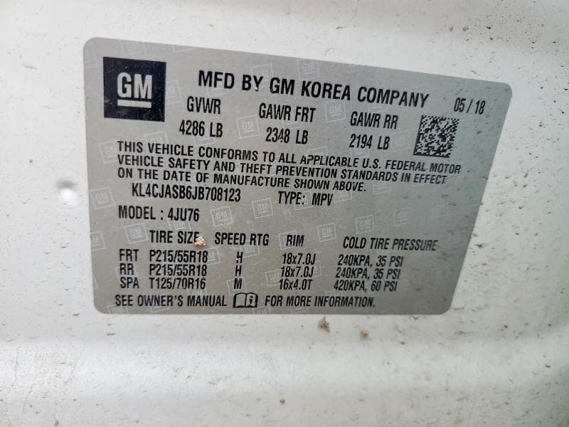 2018 BUICK ENCORE PREFERRED 13