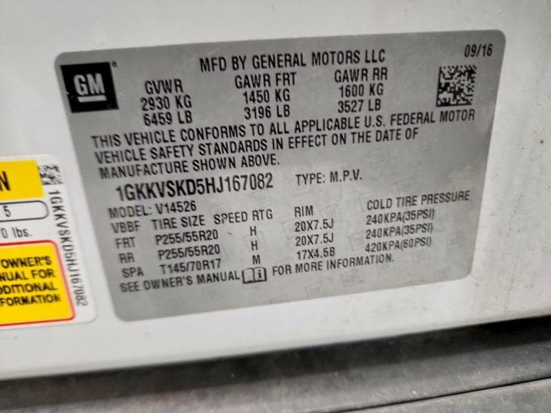 2017 GMC ACADIA LIMITED SLT-2 13
