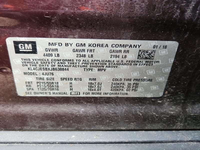 2018 BUICK ENCORE PREFERRED 13