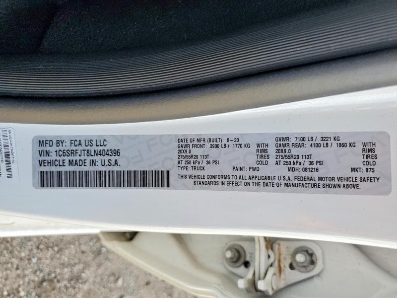2020 RAM 1500 LARAMIE 12