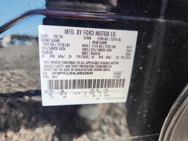 2020 FORD EDGE SEL 13