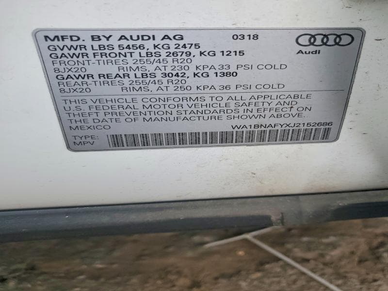 2018 AUDI Q5 PREMIUM PLUS 12