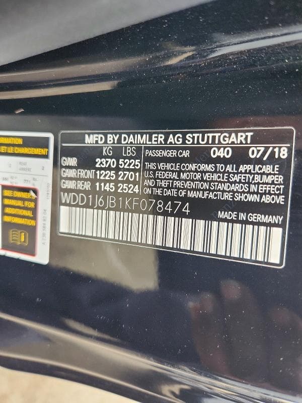 2019 MERCEDES-BENZ E 450 4MATIC 12