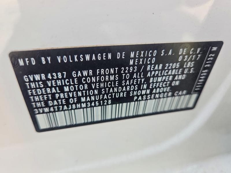 2017 VOLKSWAGEN JETTA GLI 12