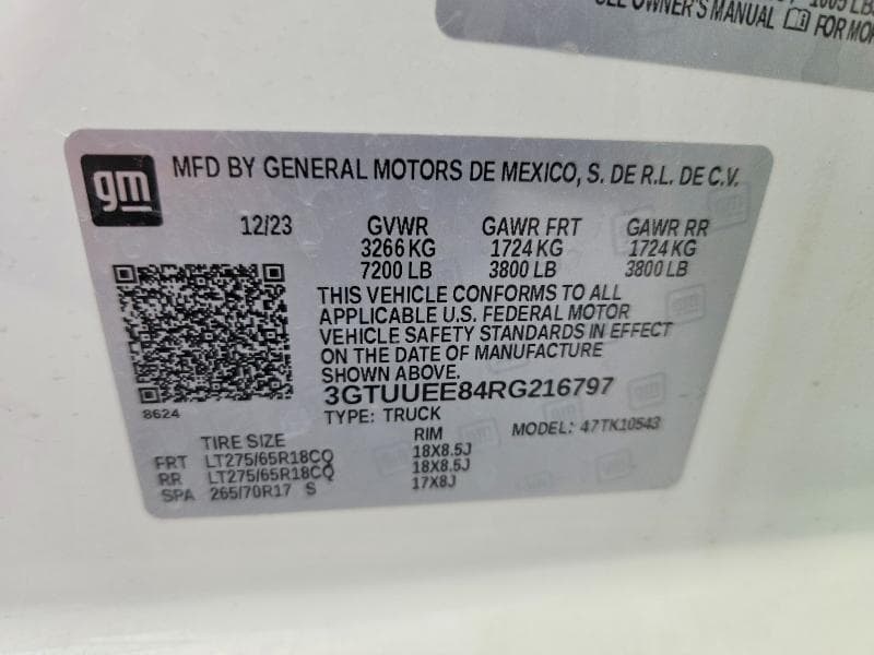 2024 GMC SIERRA K1500 AT4 13