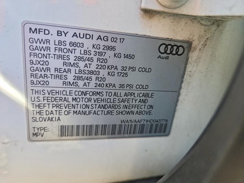2017 AUDI Q7 PRESTIGE 13